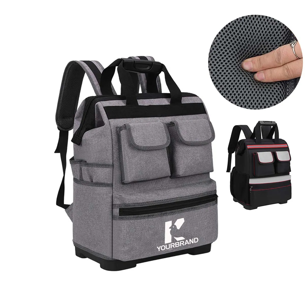 Padded Back Support Heavy Duty Tool Kit Carrier Storage Bag 2