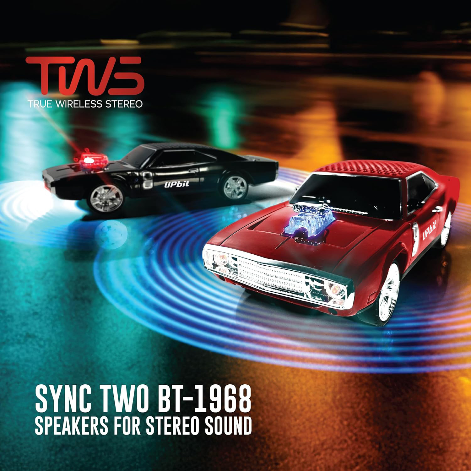 SonicWave Drive Muscle Car Bluetooth Speaker 2