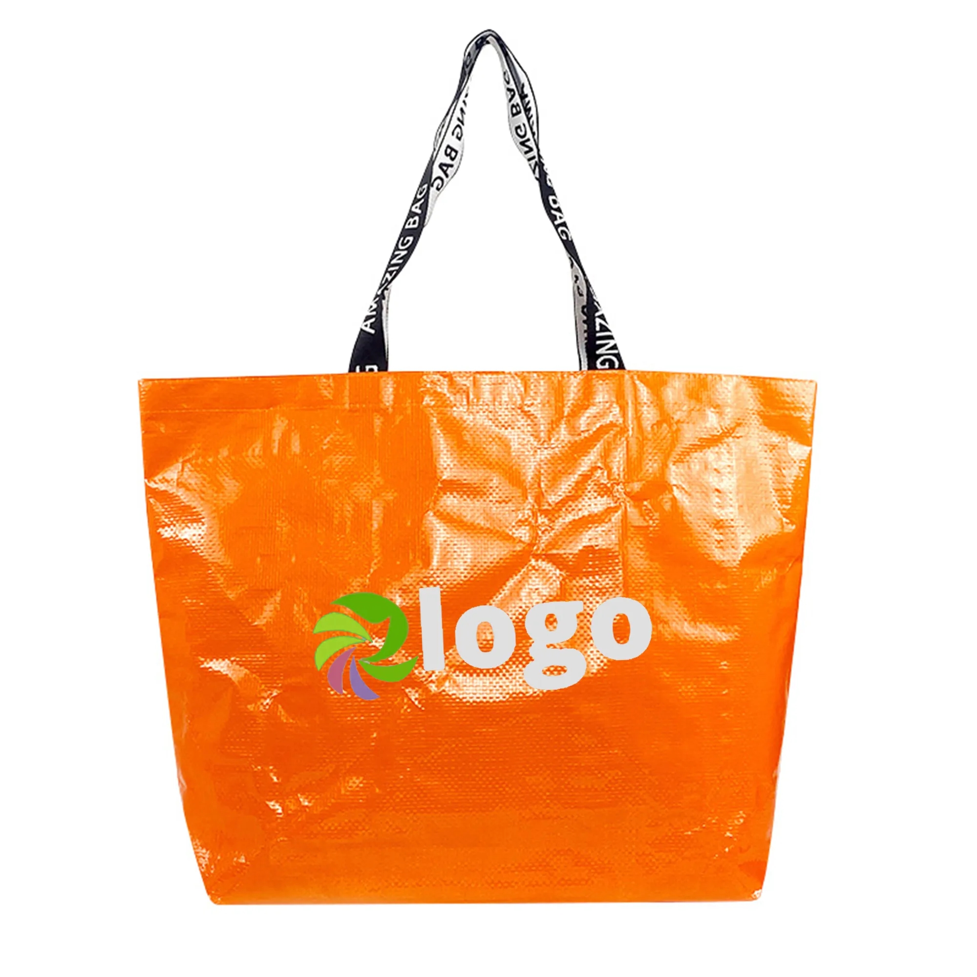 Custom Laminated Woven Shopping Tote Bag 1