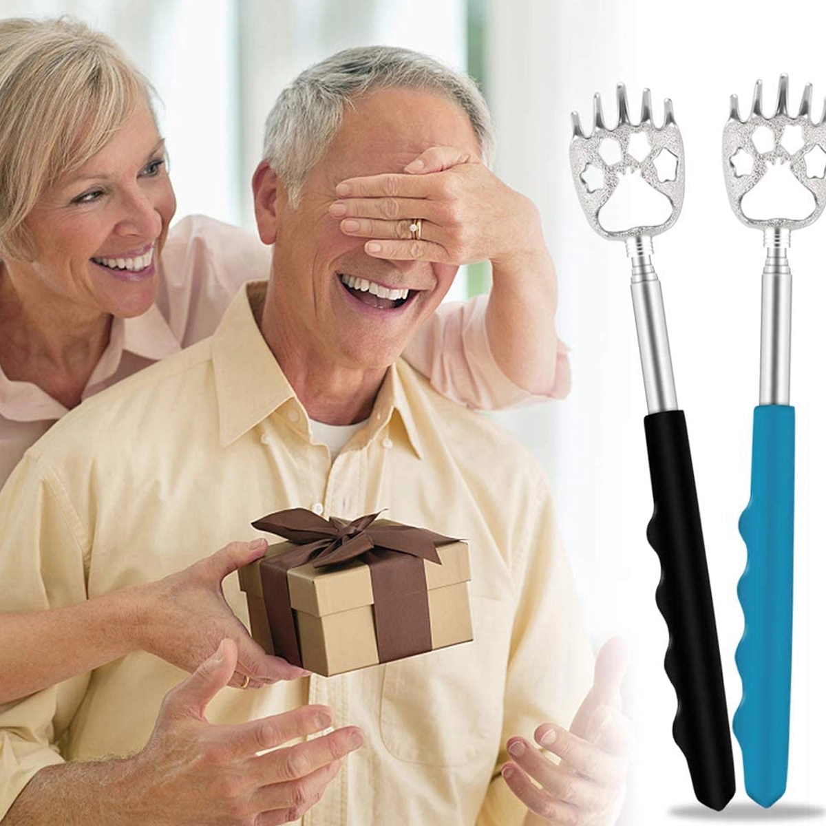 Portable Extendable Back Scratcher With Rubber Handles 5