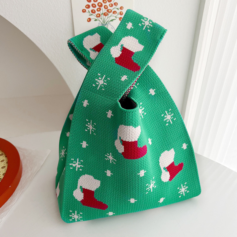 1. Custom Logo Knit Pouch Compact Carry All For Small Items 2