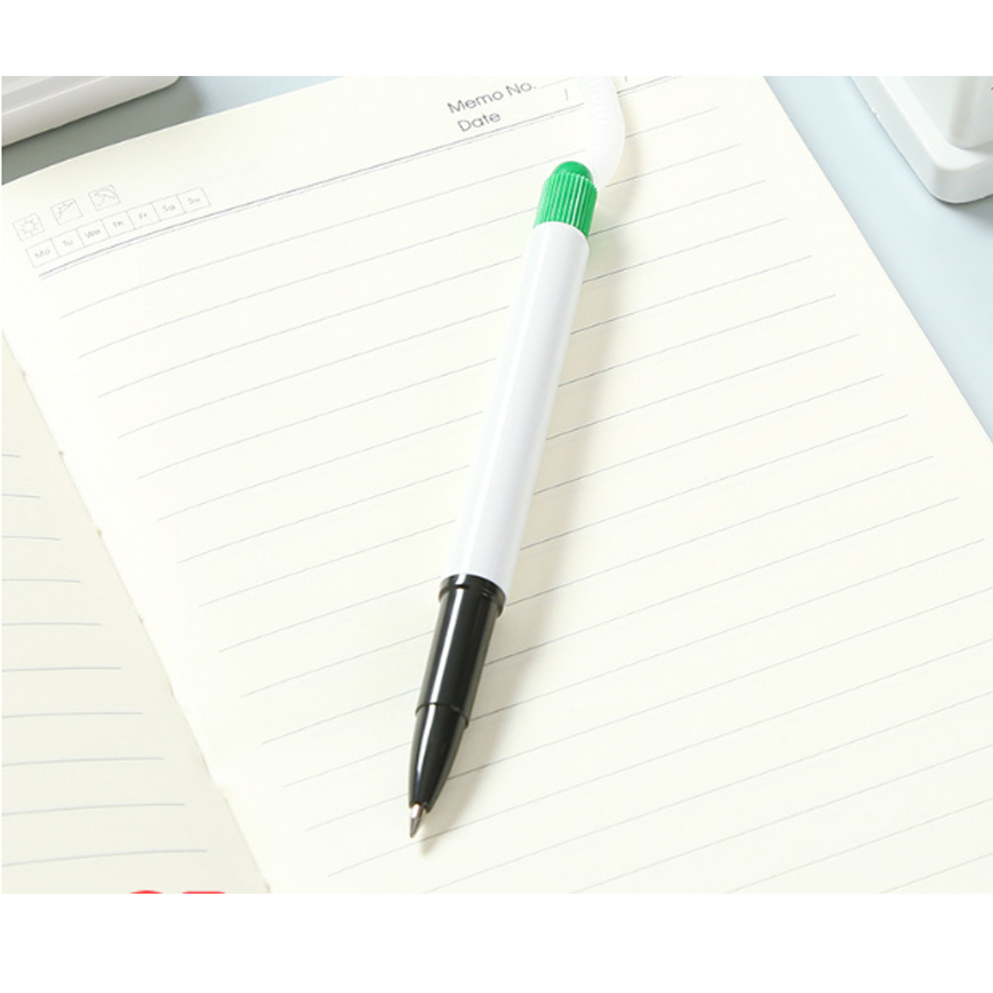 Fixed Signature Pen with Bullet Head Base and Rope Attachment 3