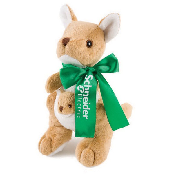8" Wild Outdoor Plush Animal - Kangaroo and Baby 2