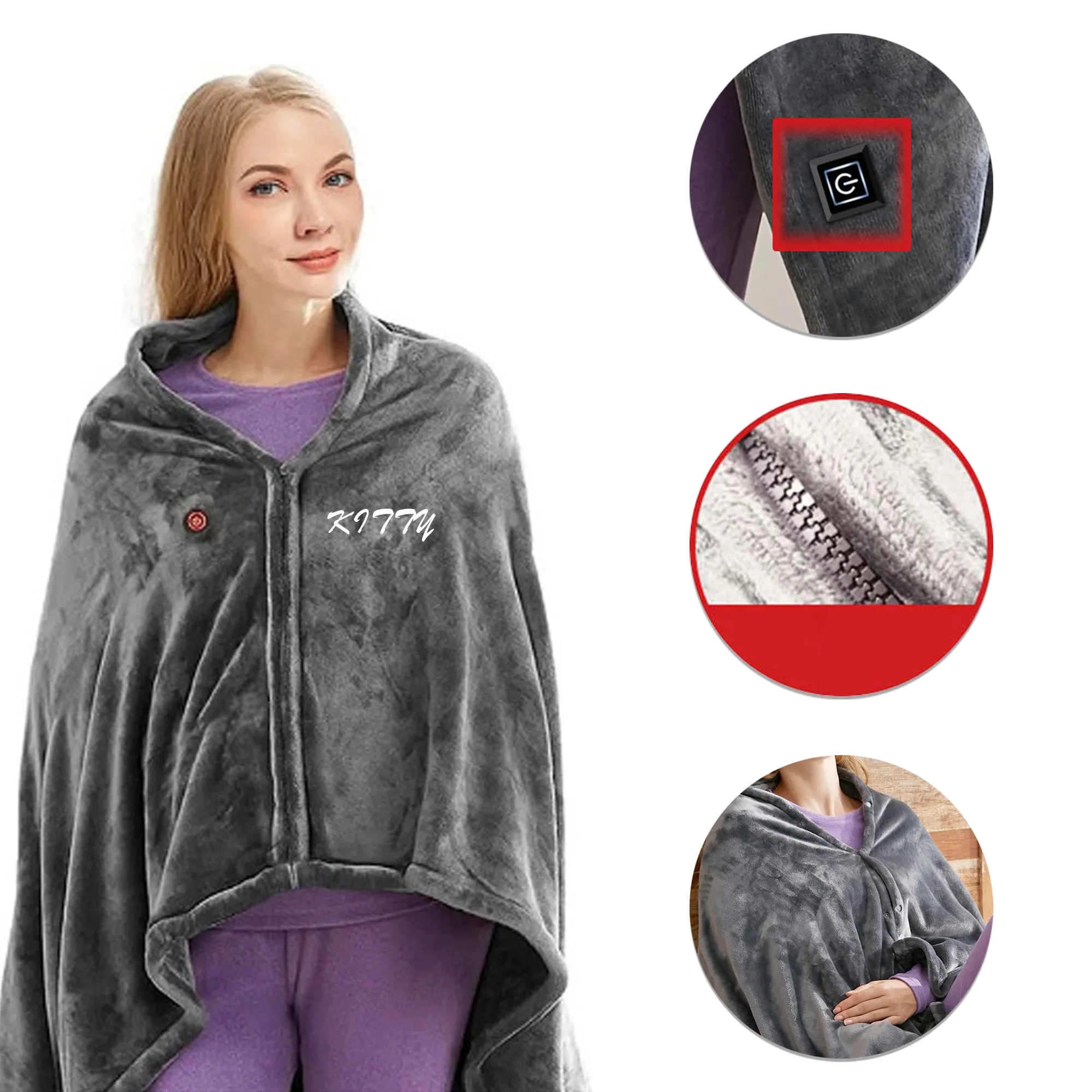 Multi-Functional USB Heated Wrap For Electric Warmth