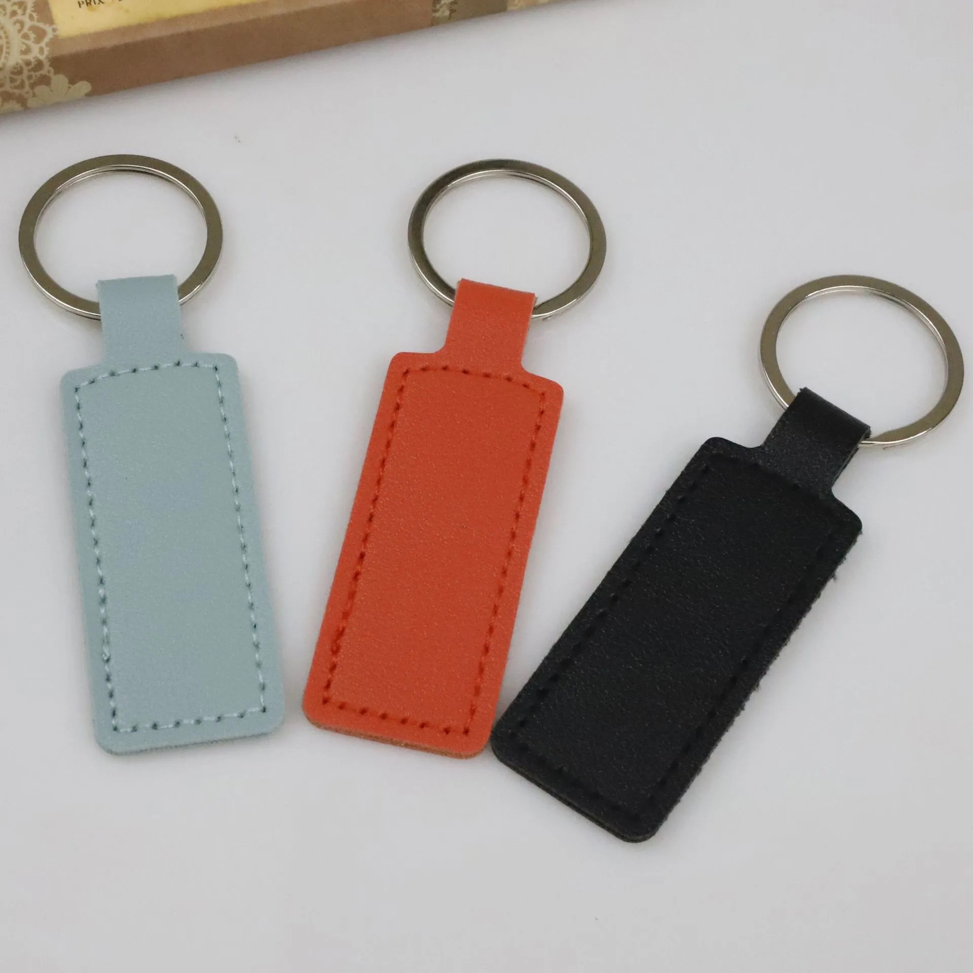 Personalized Leather Keychain 3