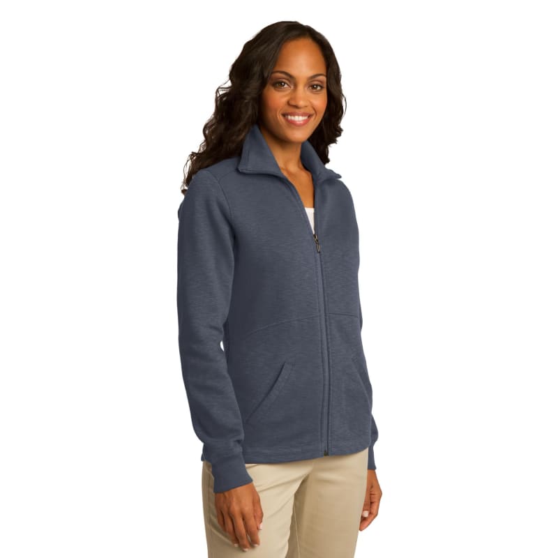 Port Authority Women's Slub Fleece Full-Zip Jacket. 16