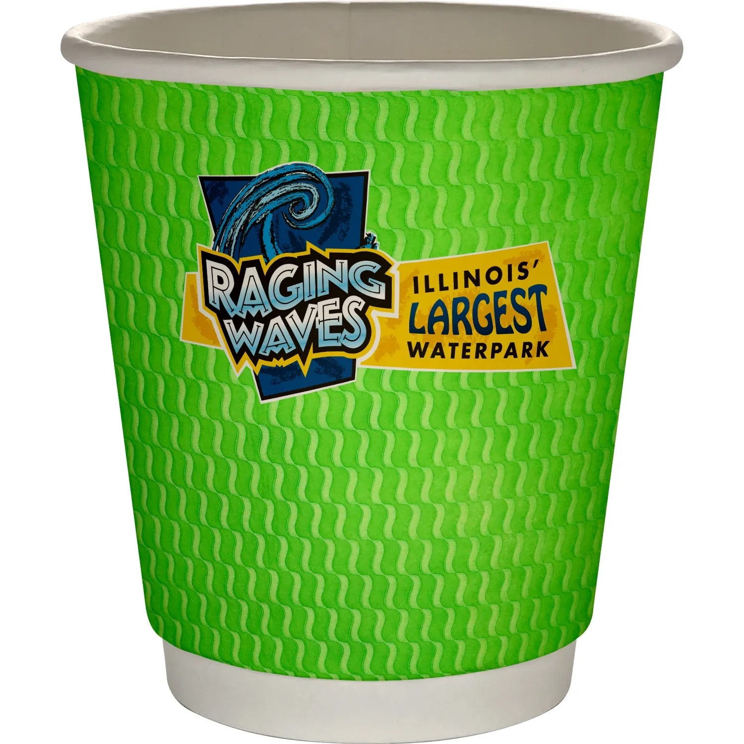 10 oz Full Color Wave Insulated Paper Cup 10
