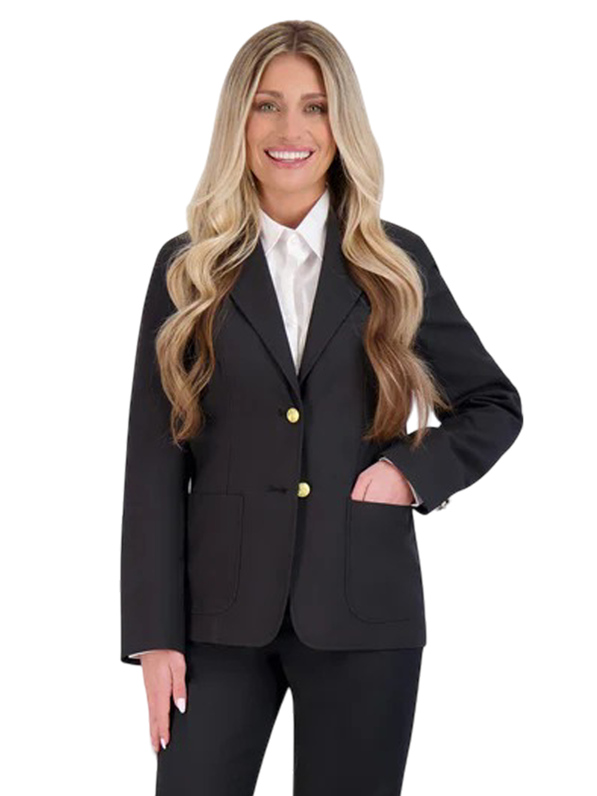 Executive Apparel - Women's 6-Pocket Single-Breasted Blazer 2