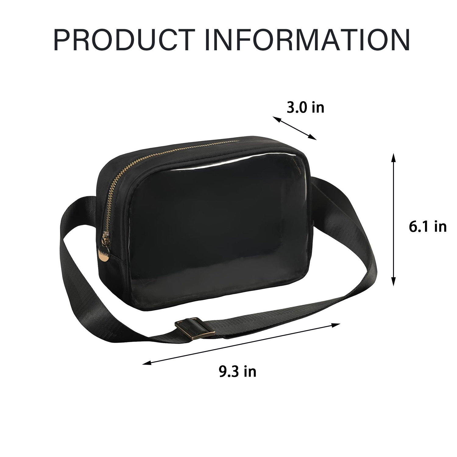 Waterproof PVC Clear Nylon Chest Bag 2
