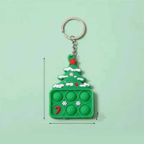 Christmas Ornament Push Bubble Pop Toy Keychain 5
