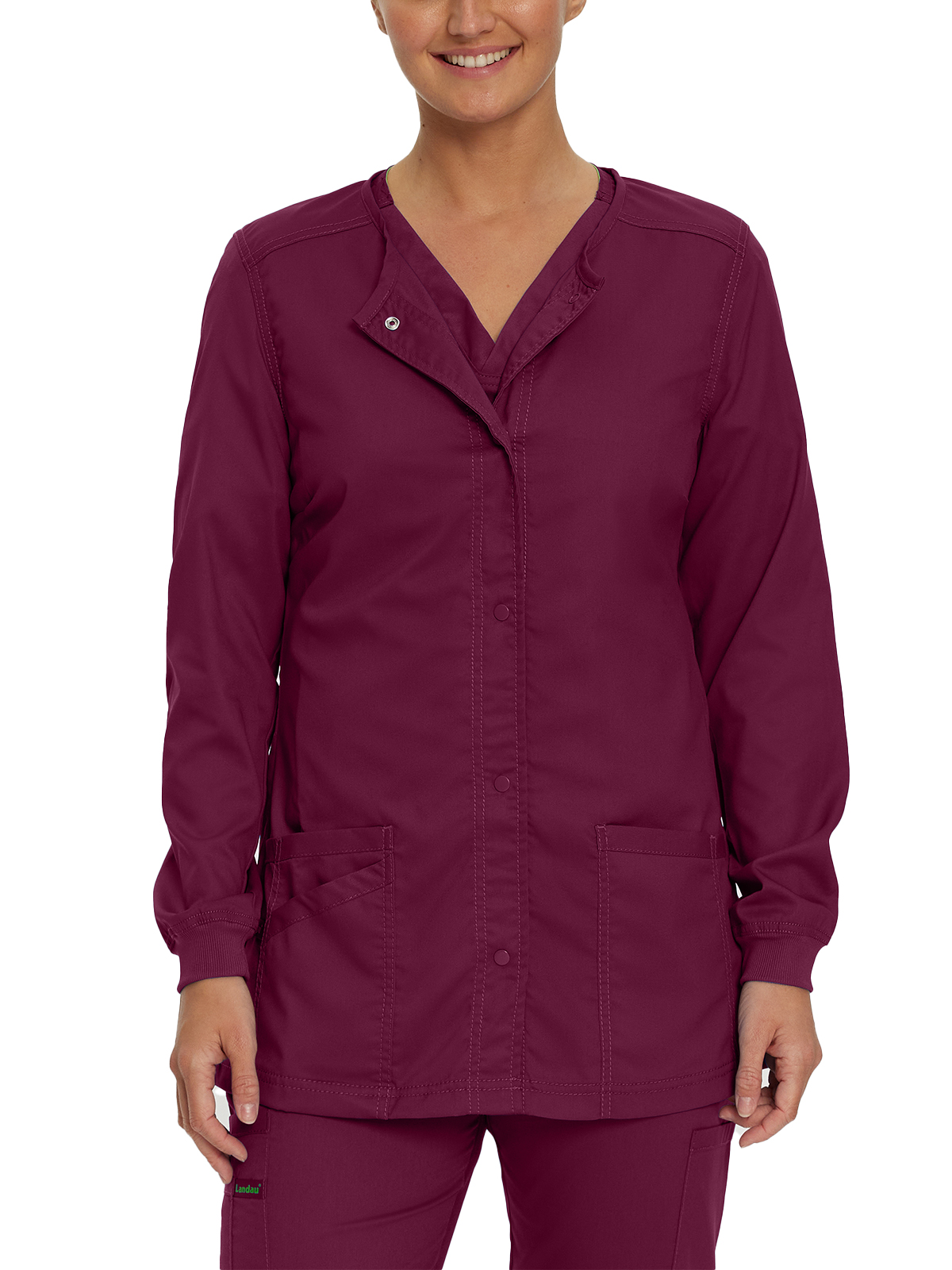 Landau - ProFlex - Women's Three-Pocket Snap Front Jacket 8