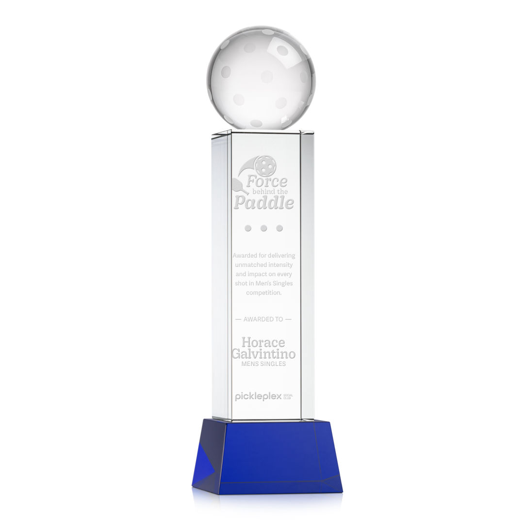 Pickleball Award on Belcroft Base - Blue 8