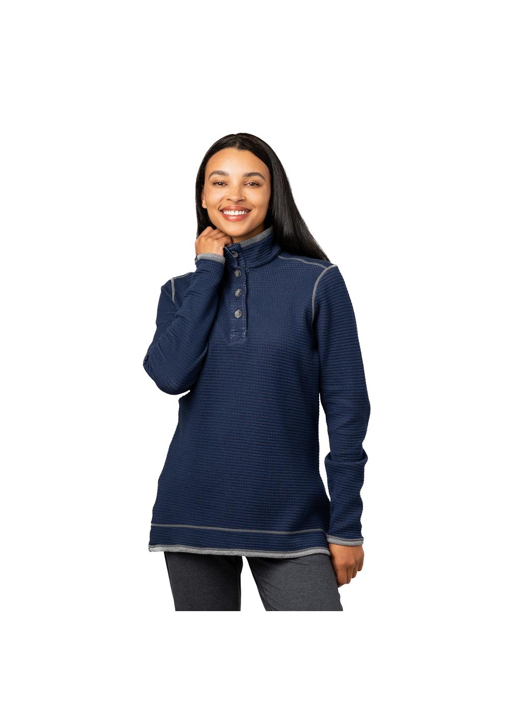 Storm Creek Women's Maverick Waffle Knit Button Up 85