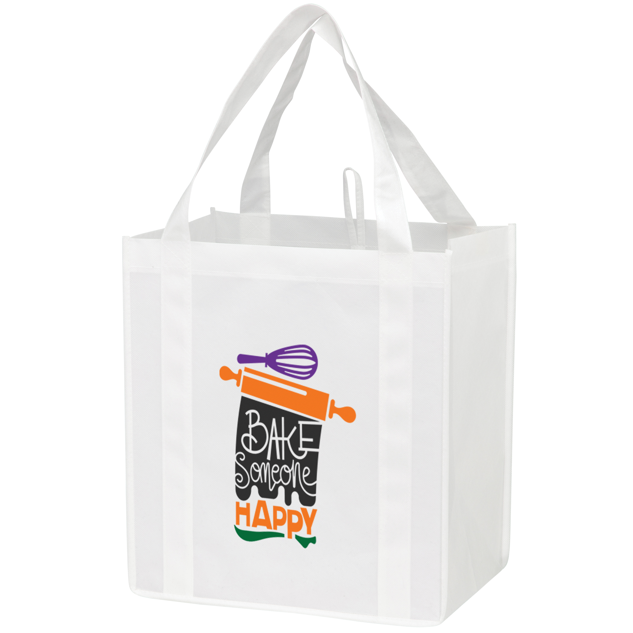 Non-woven "Polylactic Acid Fiber" Plant Based Grocery Bag 1