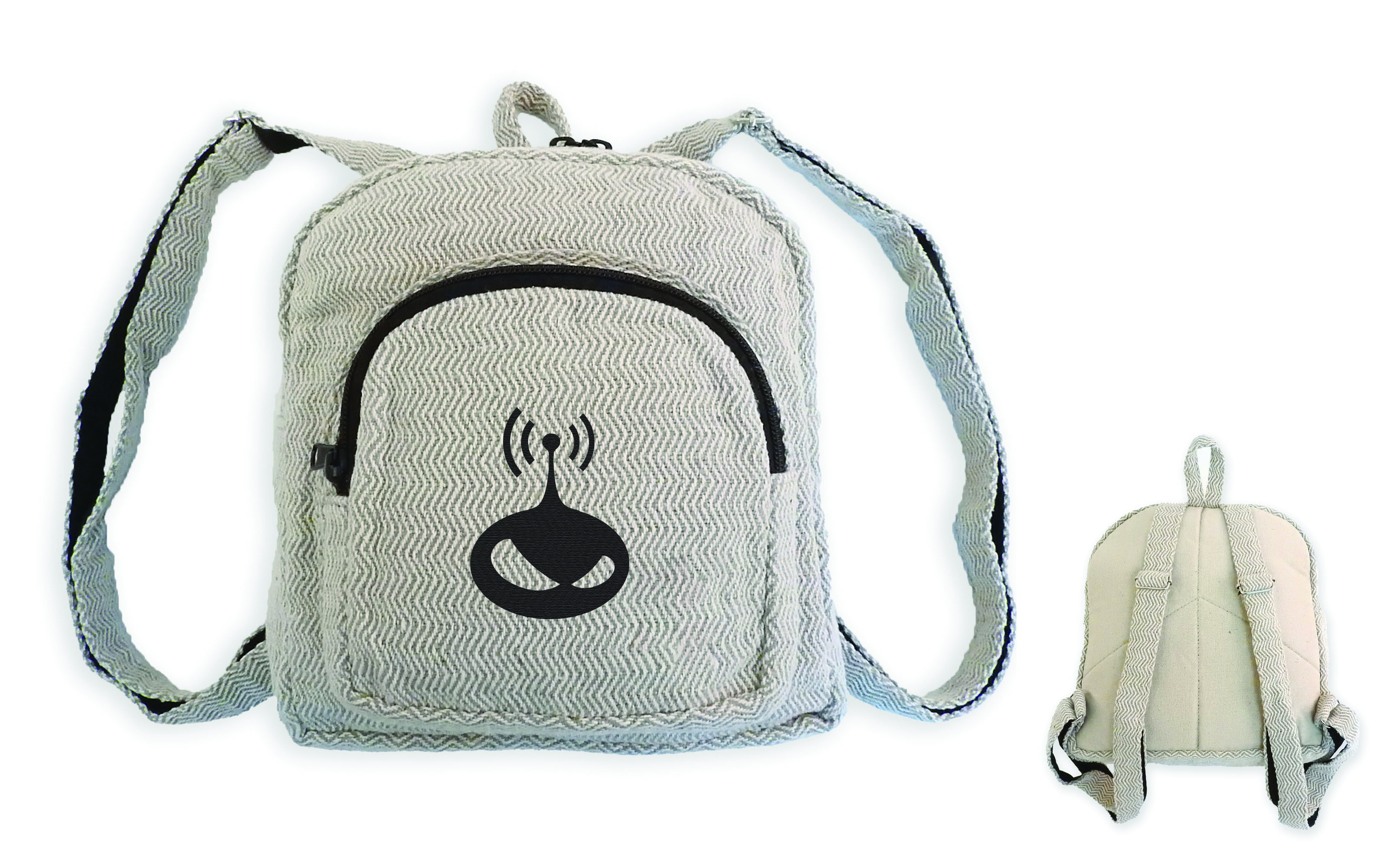 "Asha" Hemp/Cotton Mini Backpack 1