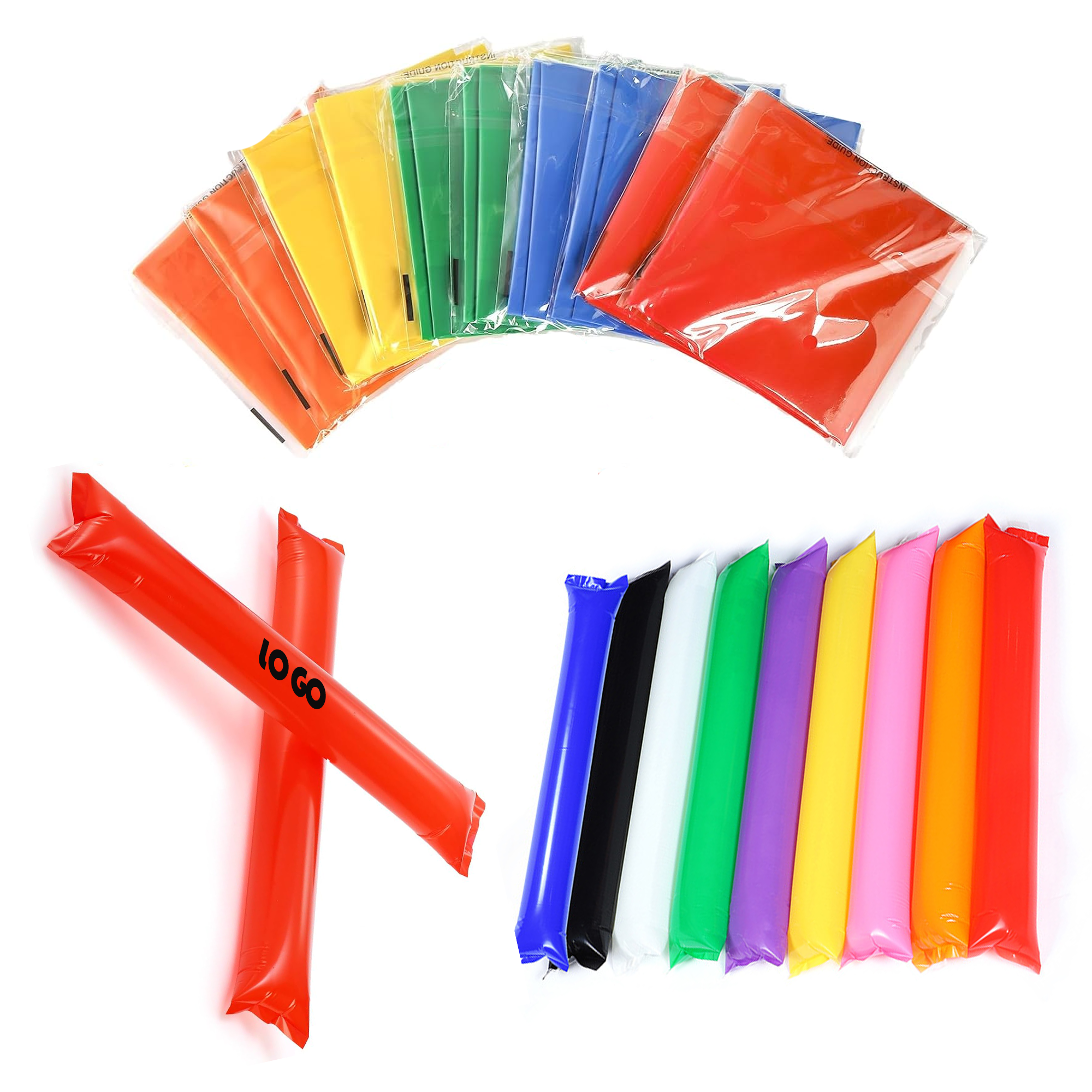 Plastic Cheerleading Inflatable Stick 3