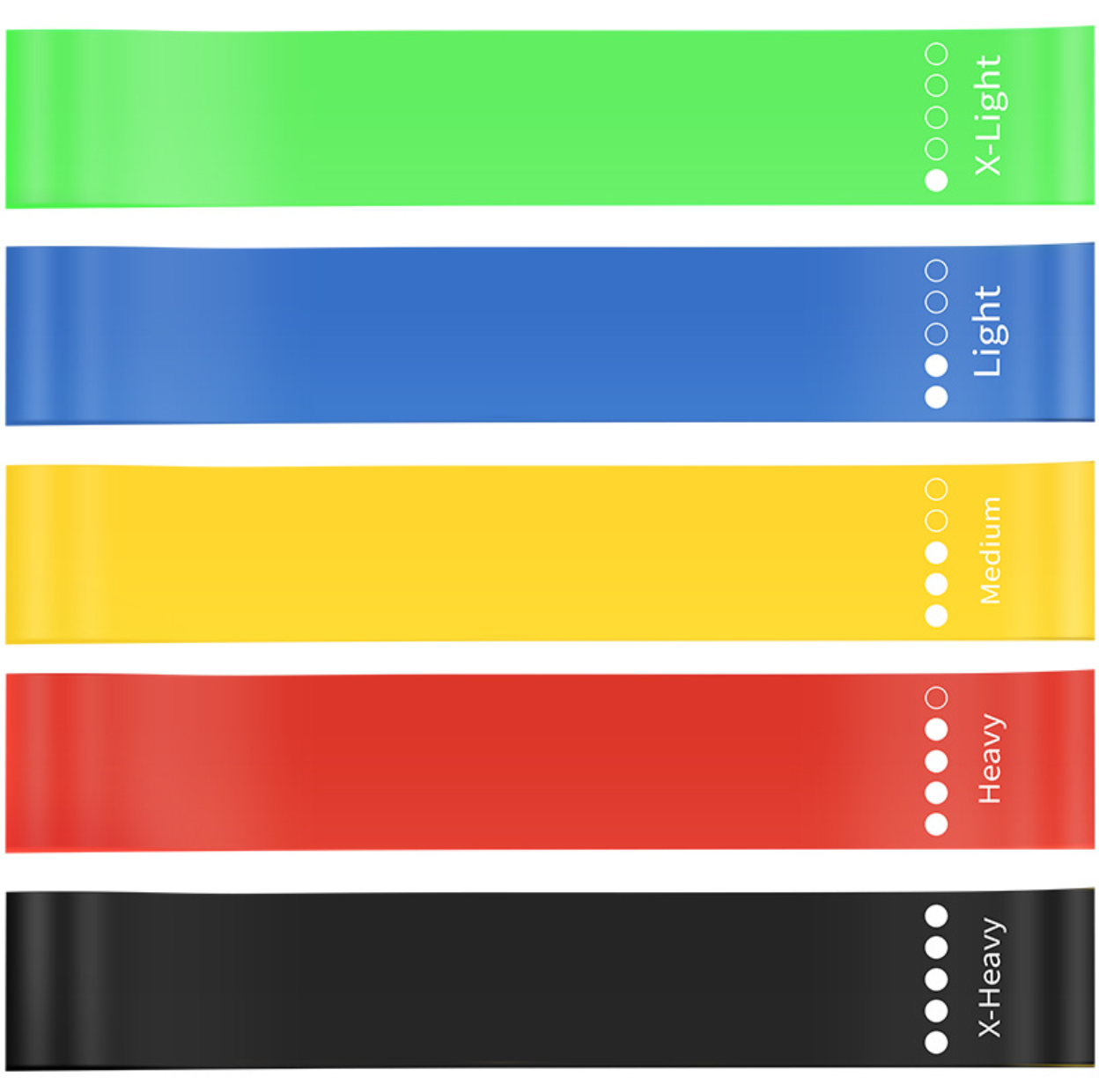 Yoga Resistance Band Set with Carry Pouch 2