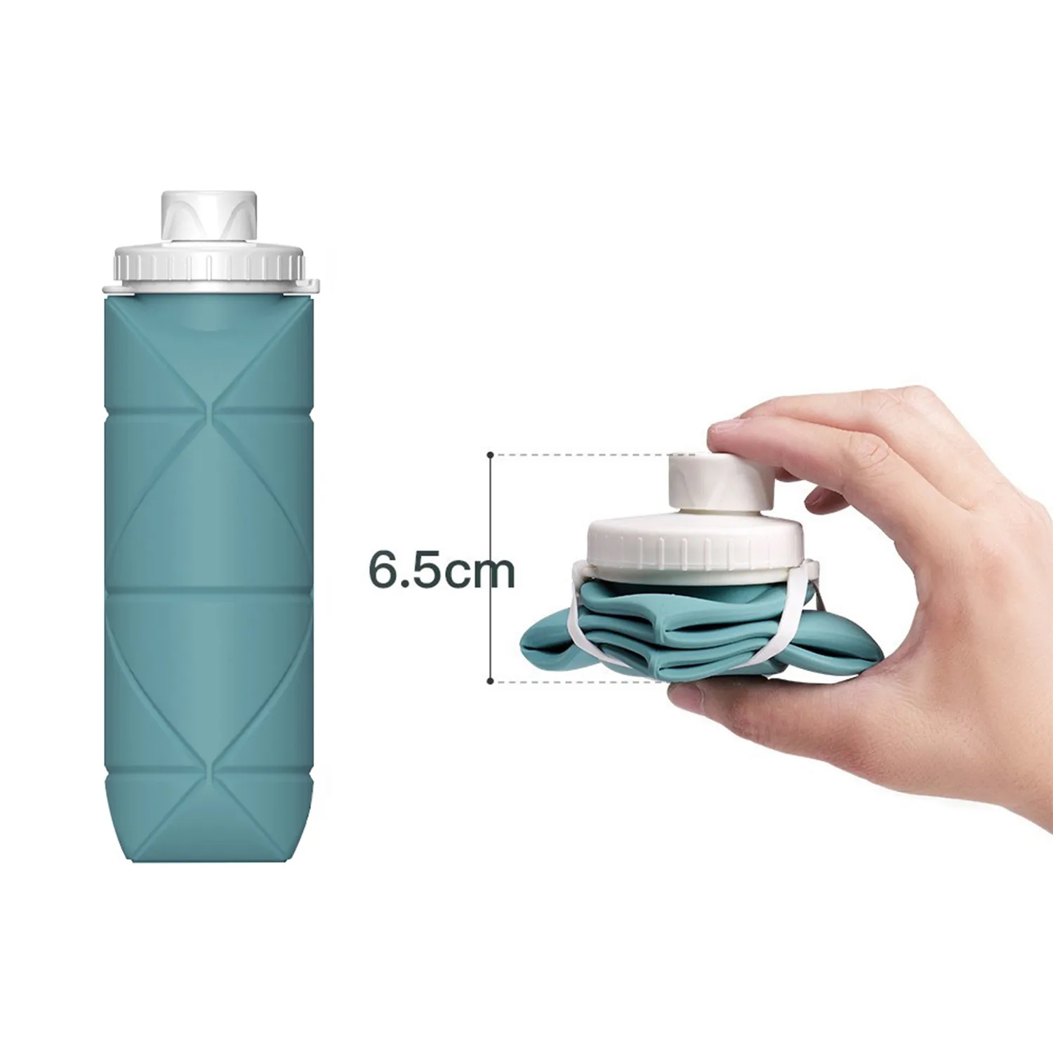 600ML Foldable Silicone Water Cup 16
