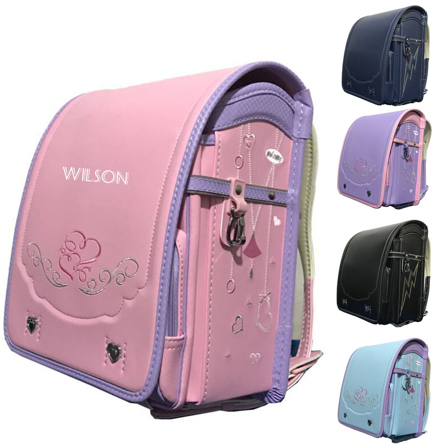 Kids PU Leather Waterproof Backpack 6