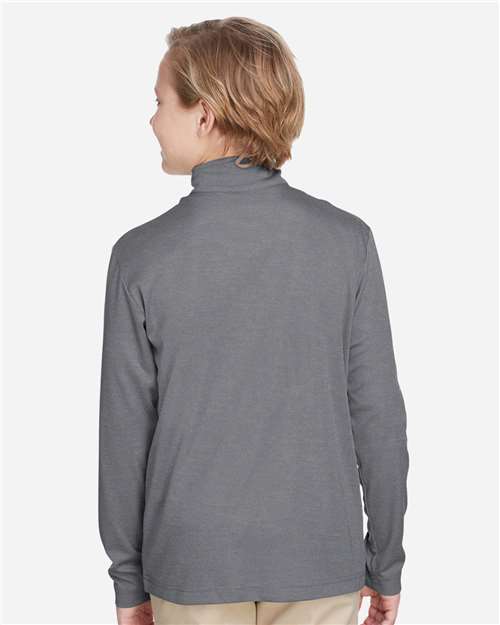Youth Zone Sonic Heather Performance Quarter-Zip Pullover - TT31HY 5