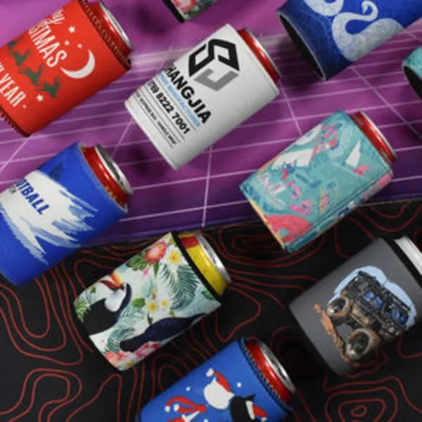 Custom Design Neoprene Sleeve for 12 oz Beer Can, custom koozie with logo imprint 2
