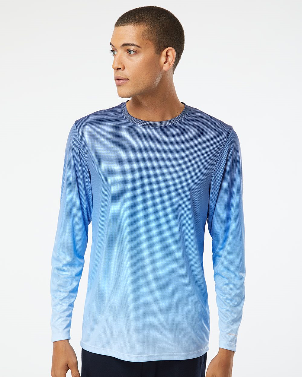 Unisex Barbados Performance Pin Dot Long Sleeve T-Shirt - 225 8