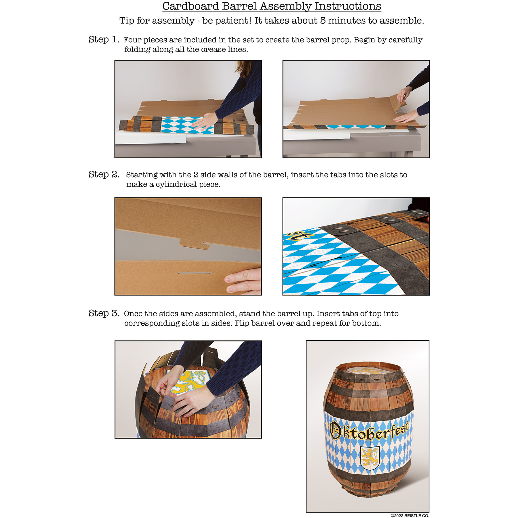 3-D Oktoberfest Barrel Props 1