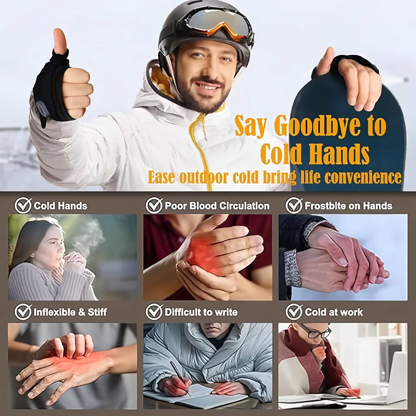 Custom Heated Gloves with Digital Display for Men & Women - Bulk Wholesale 3