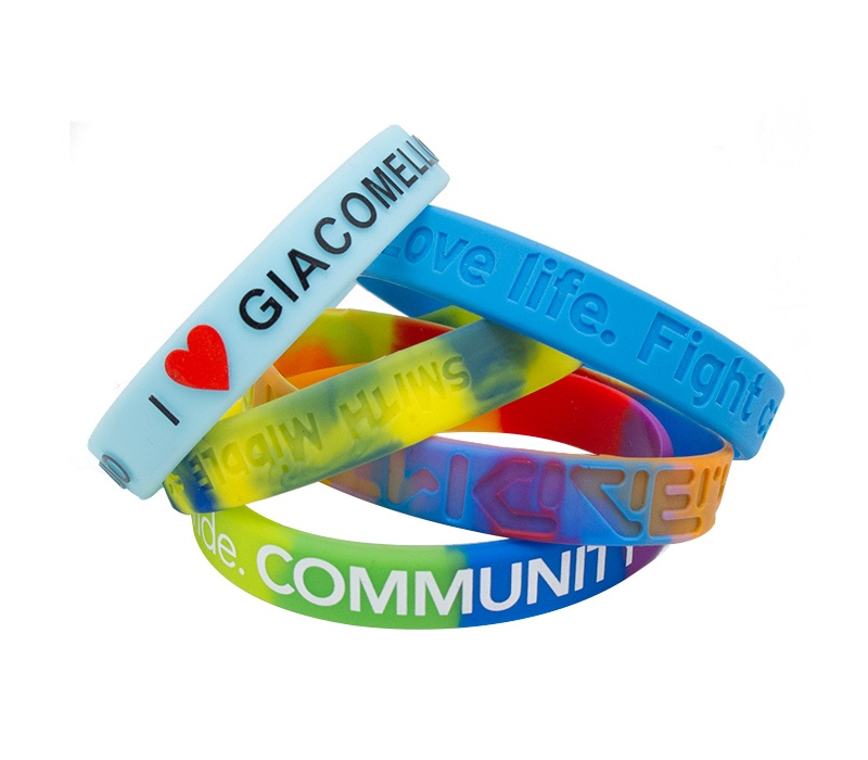 Color Filled Silicone Wristbands 6