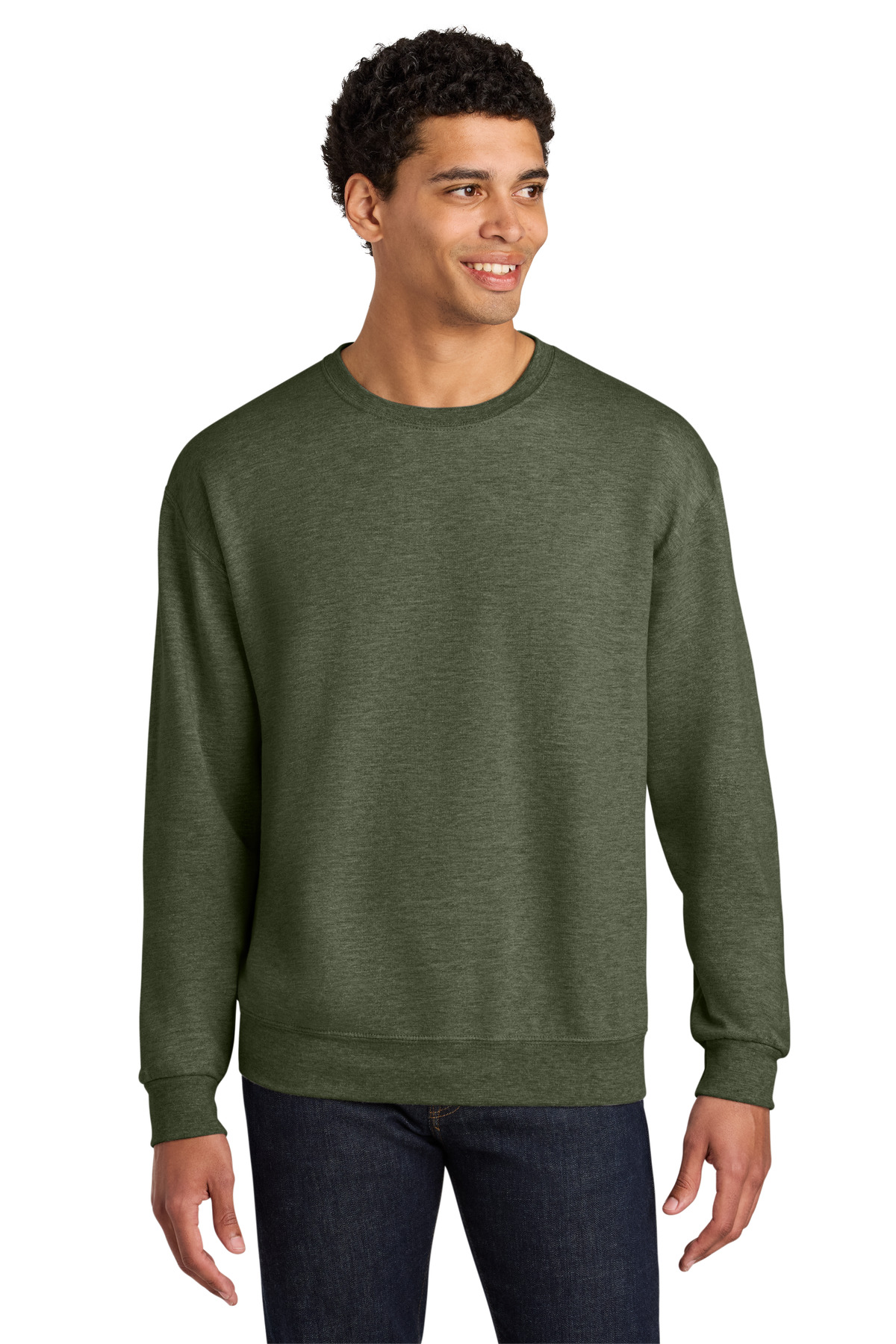Jerzees Ultimate Unisex CVC Ring Spun Crewneck Sweatshirt IC48M 55