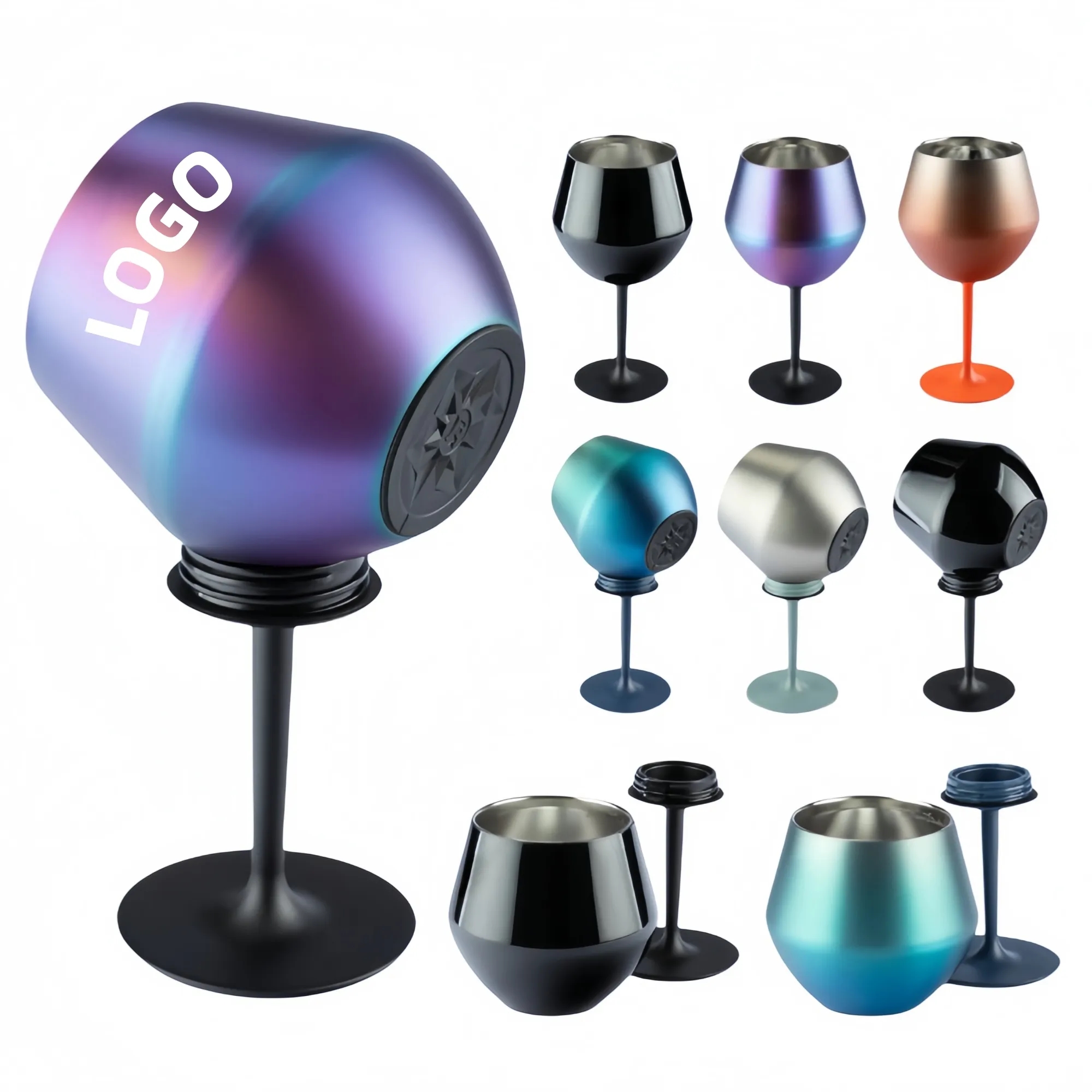 14oz 304 Stainless Steel Detachable Stem Cup 6