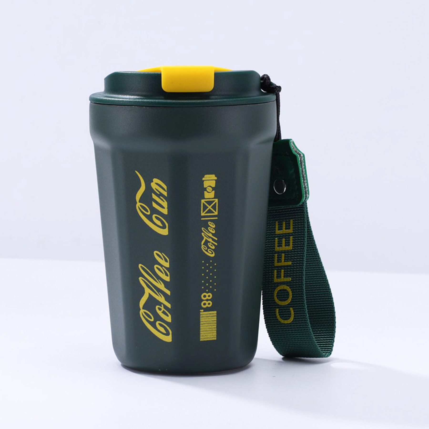 14oz Insulated Coffee Cup with Lid 3