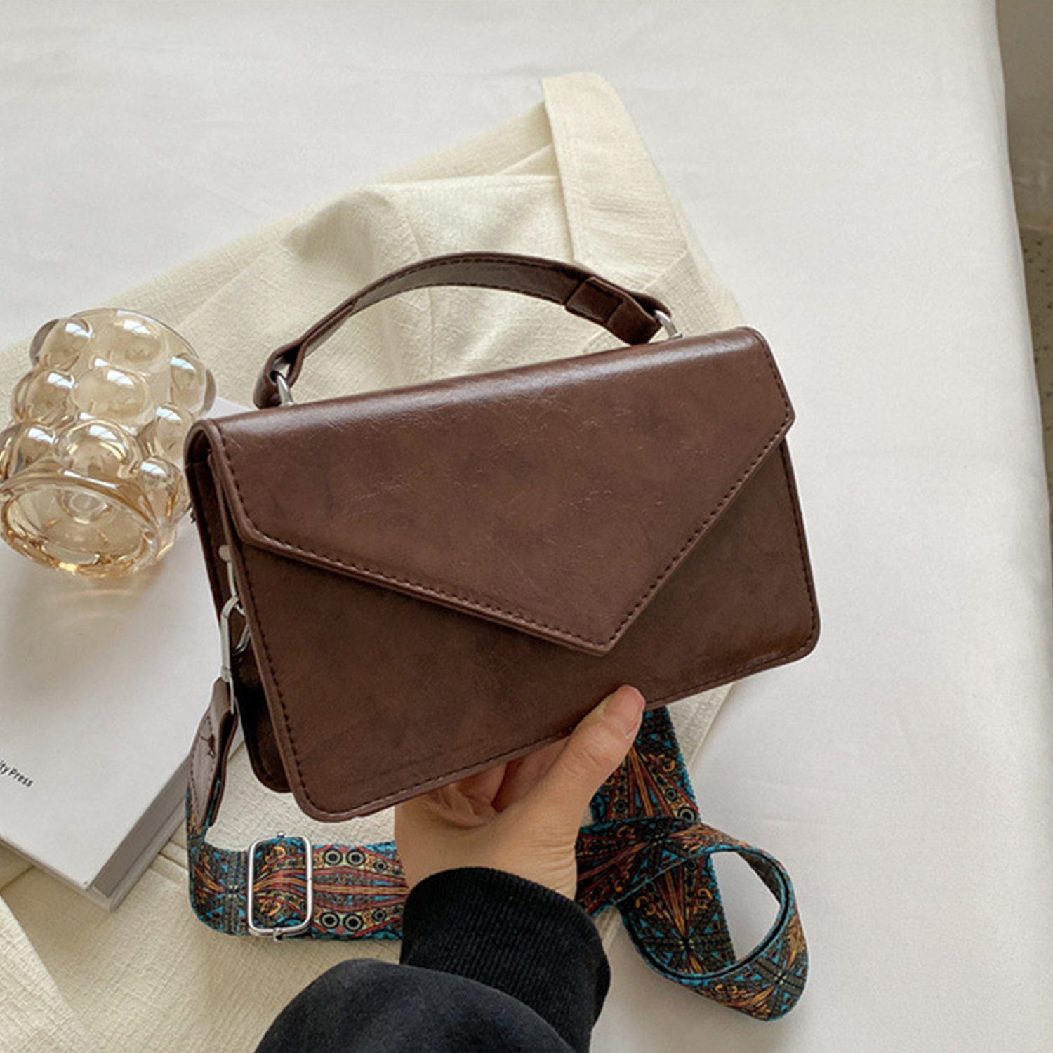 PU Leather Lightweight Tote Bag 3