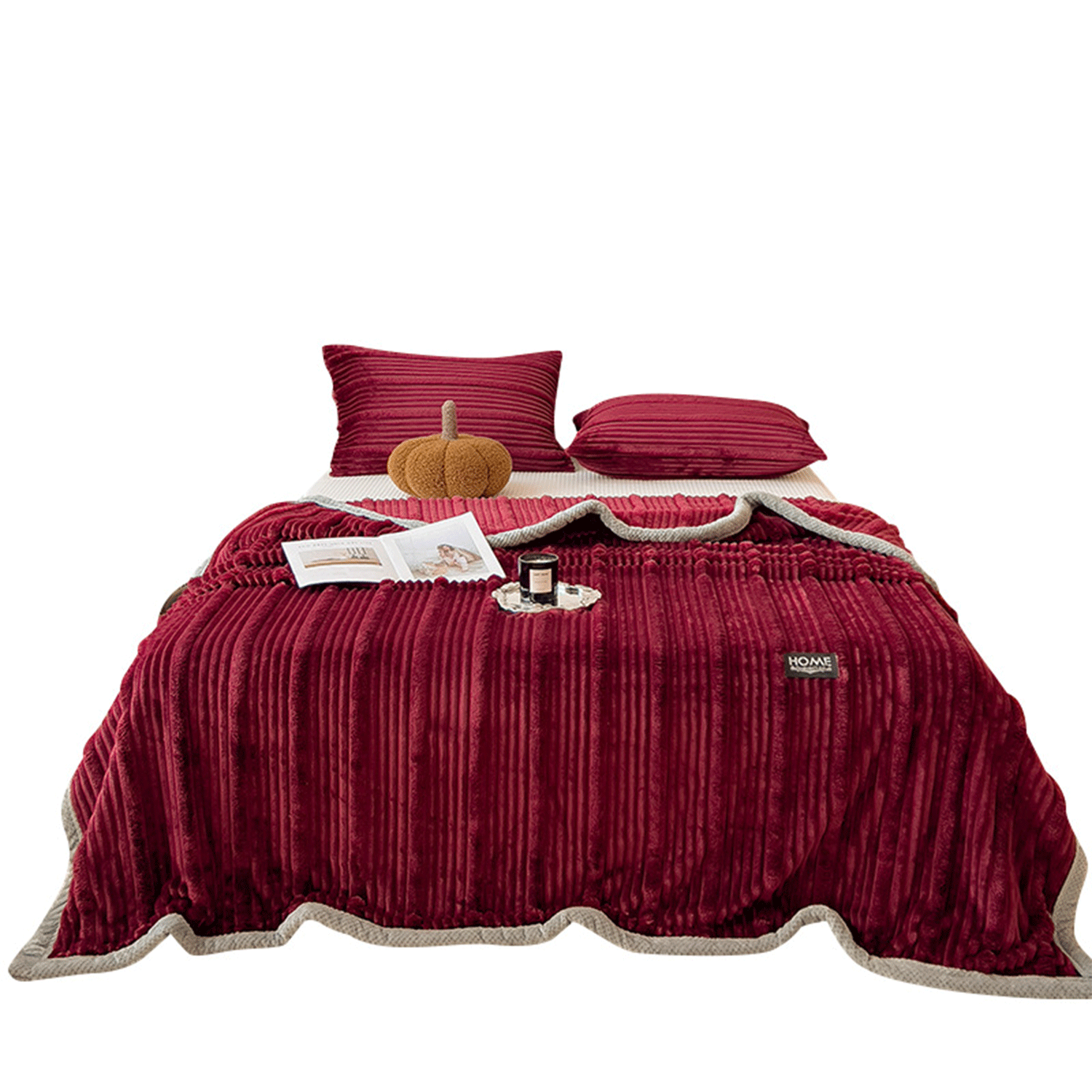 polyester solid color super soft Velvet Flannel blanket 17