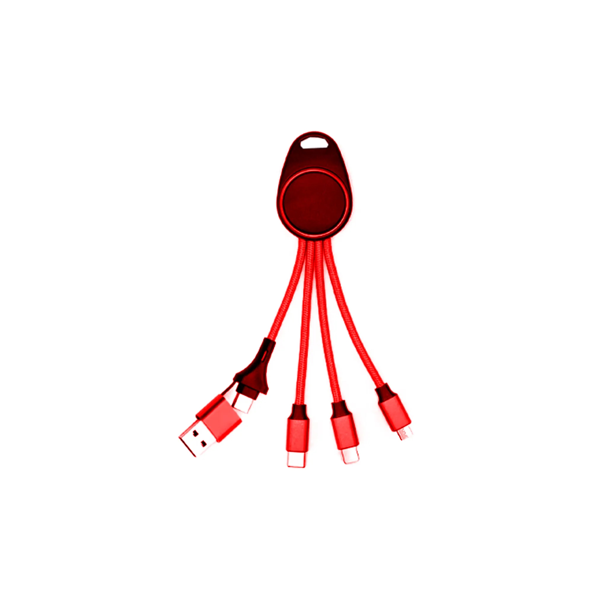 5 in 1 Braided Keychain Charging Cable Business Promotional 5