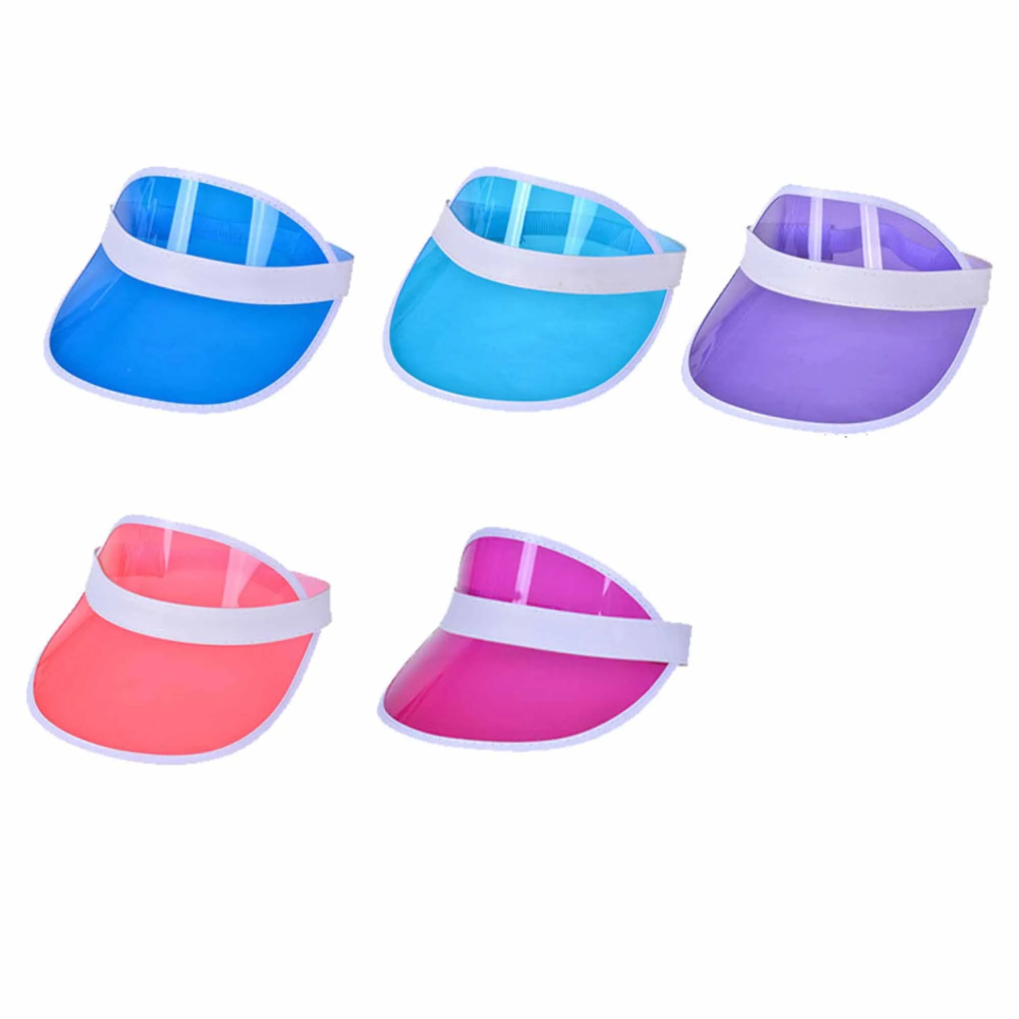 Translucent PVC UV Sun Visor Hat 3
