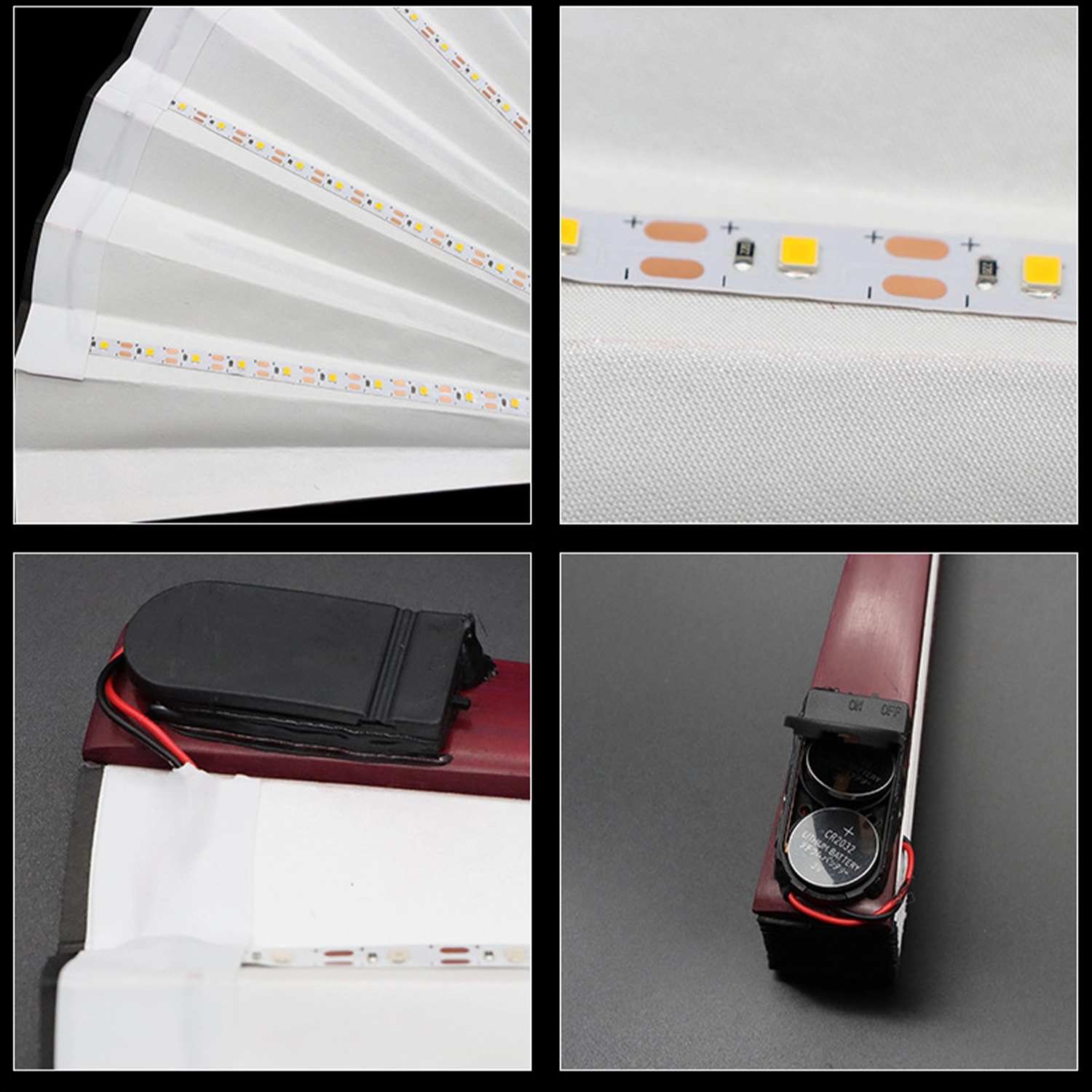 Led Luminous Folding Fan 2