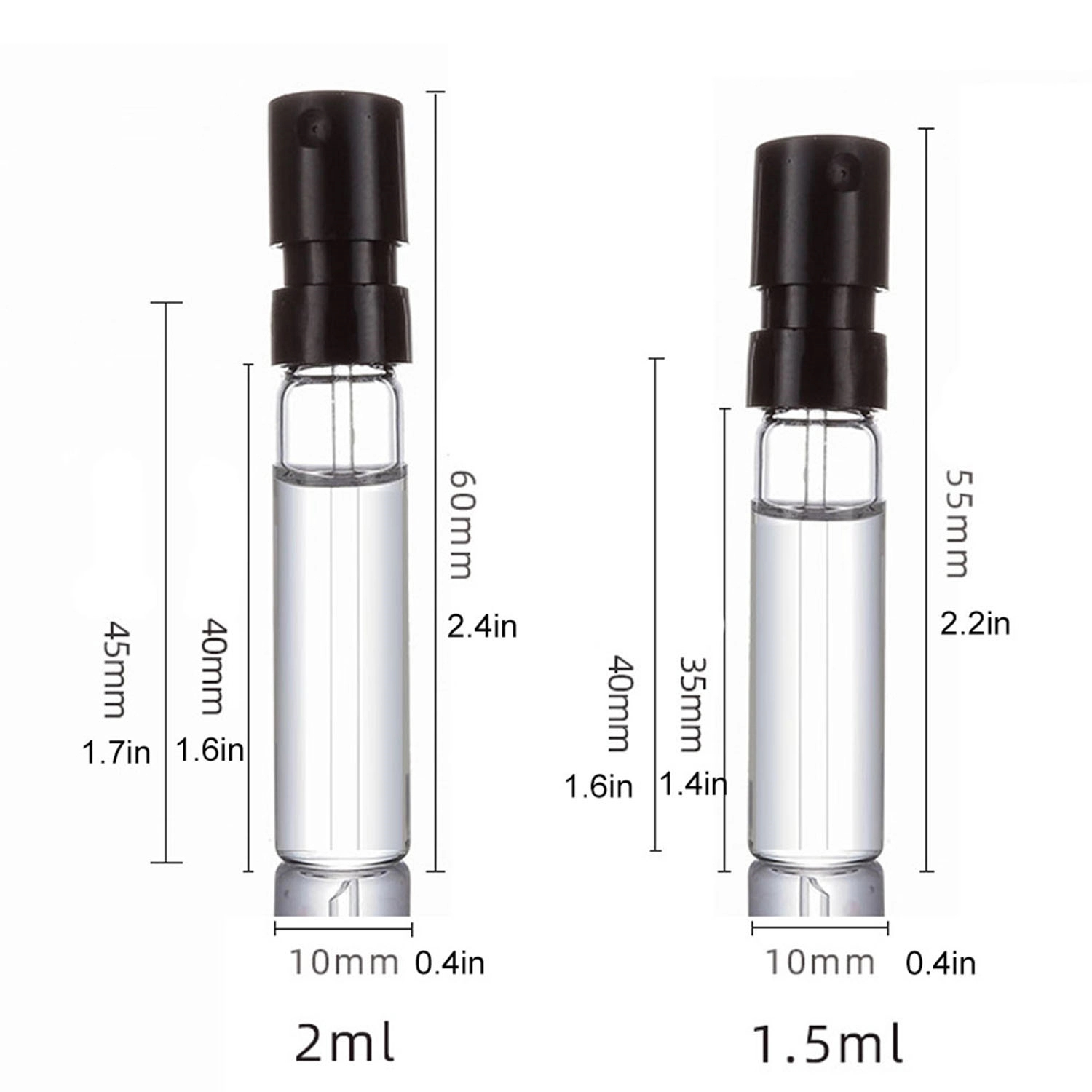 Mini Clear Glass Perfume Bottle 1