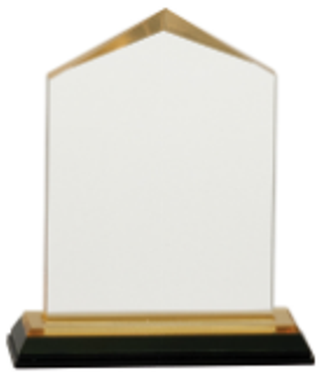 5.5" Gold Jewel Impress Acrylic Award