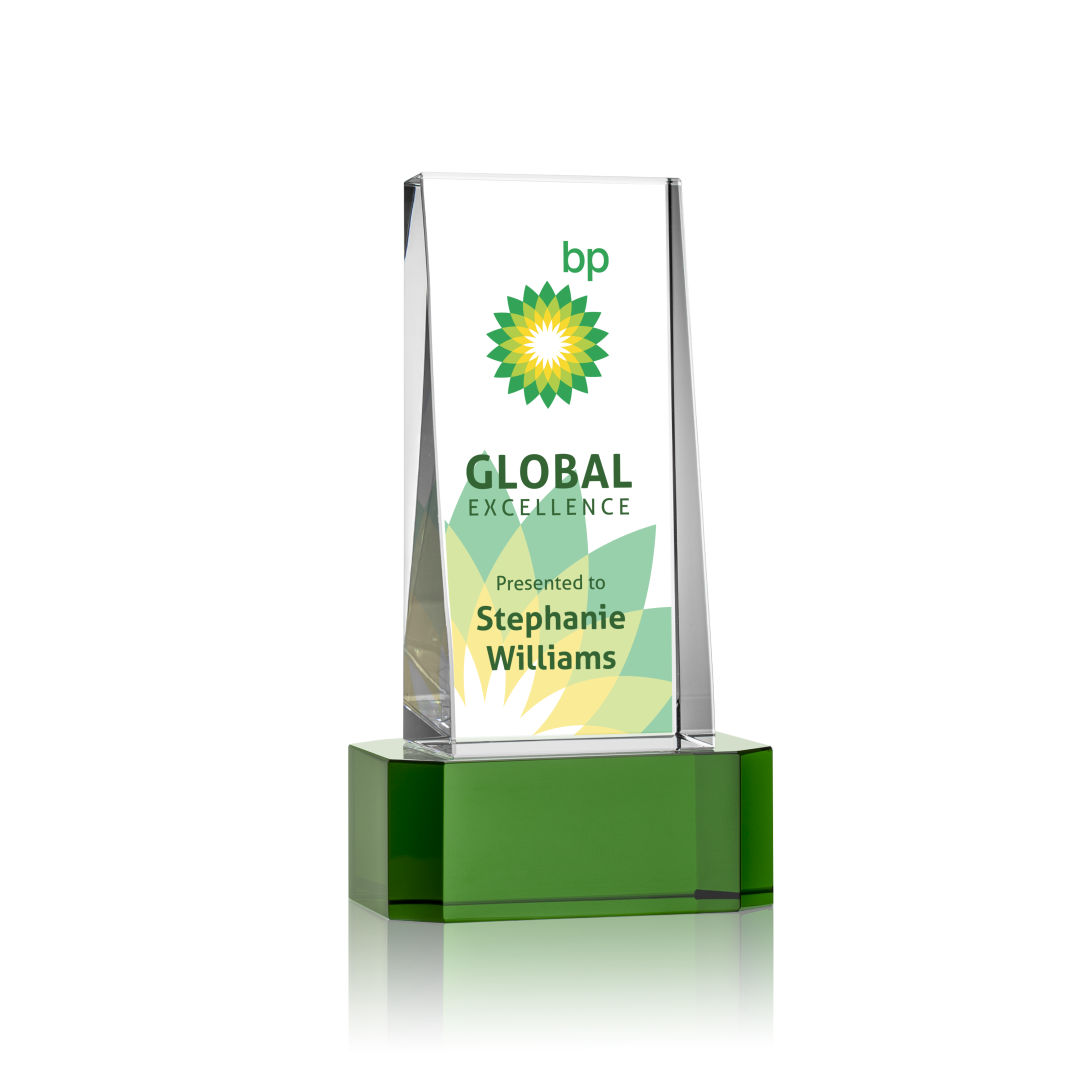 Milnerton VividPrint™ Award on Base - Green