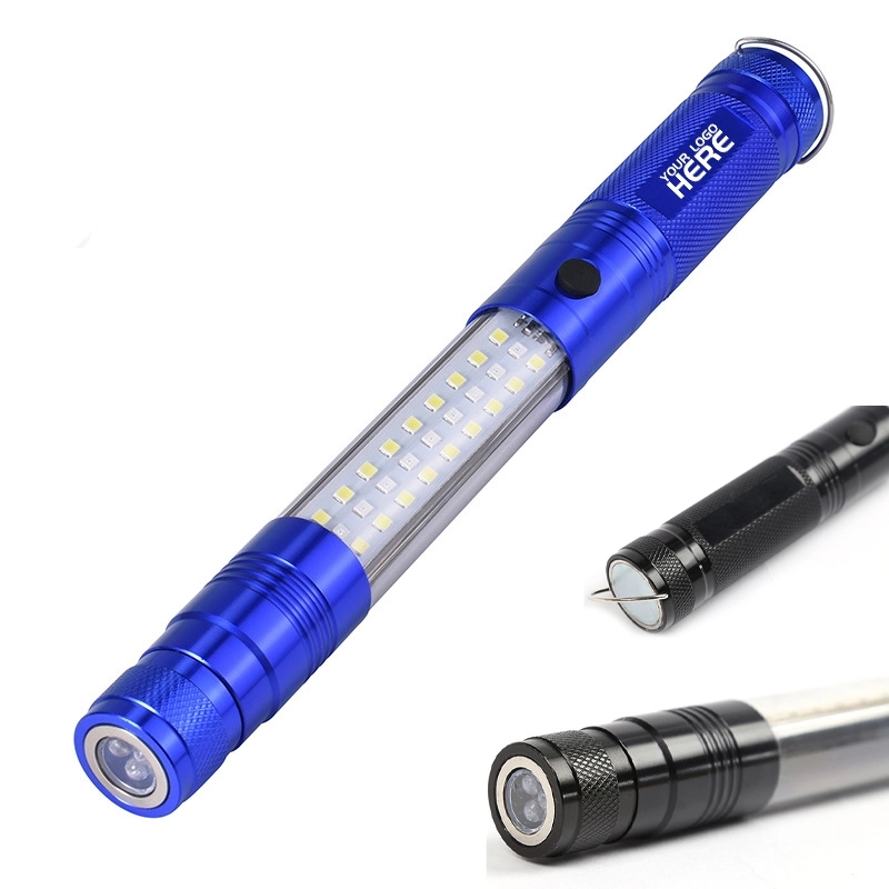 Telescopic Magnetic COB LED Flashlight w/Sidelight 5