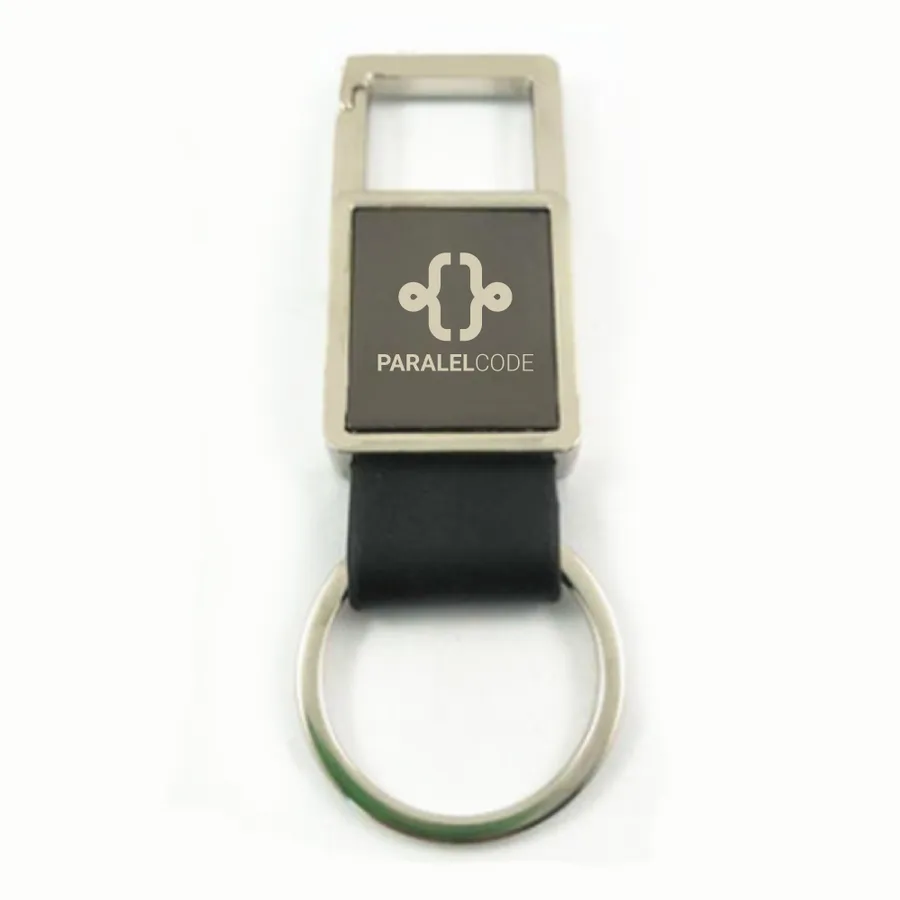 Square Caribiner Metal Keychain 7