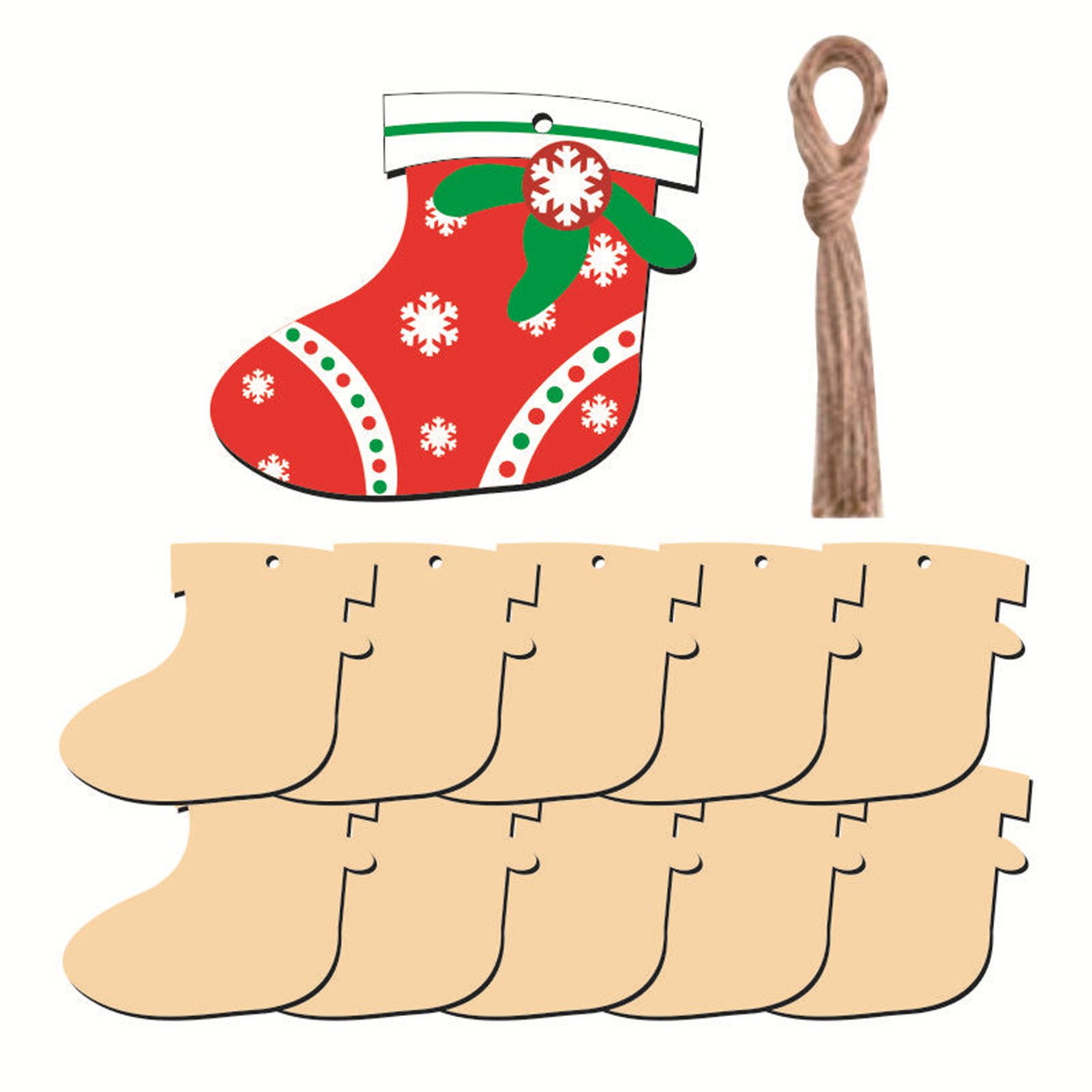 Christmas Wooden Ornaments 2