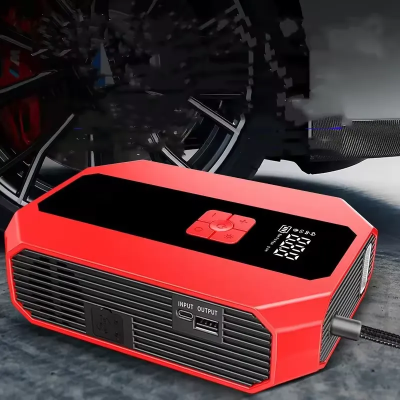 12V Multifunctional Jump Starter with Air Compressor 9