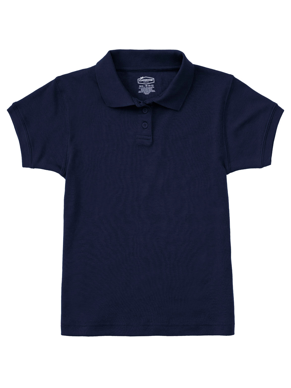 Classroom Uniforms - Junior Girls' Short Sleeve Fitted Interlock Polo 13