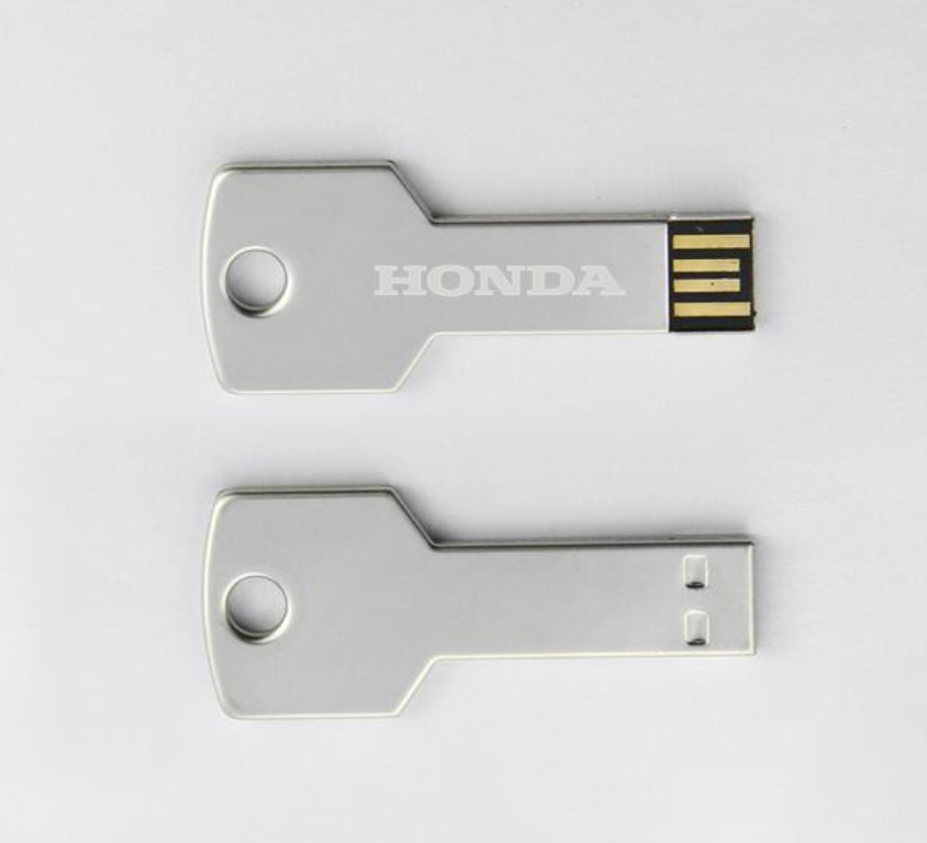 2 GB Silver Key Shaped USB 2.0 Flash Drive 3