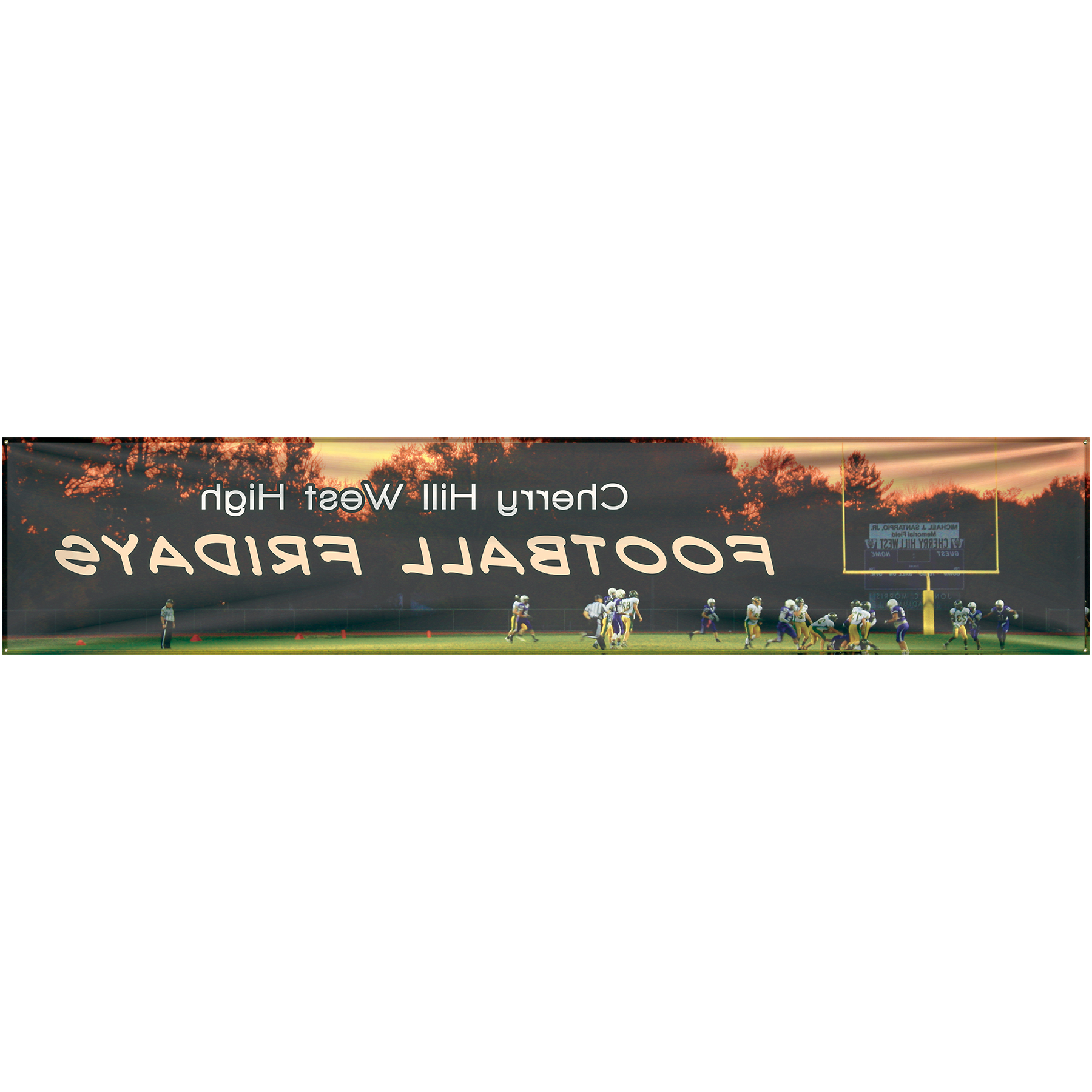 3' x 15' Custom Knitted Polyester Banner 2
