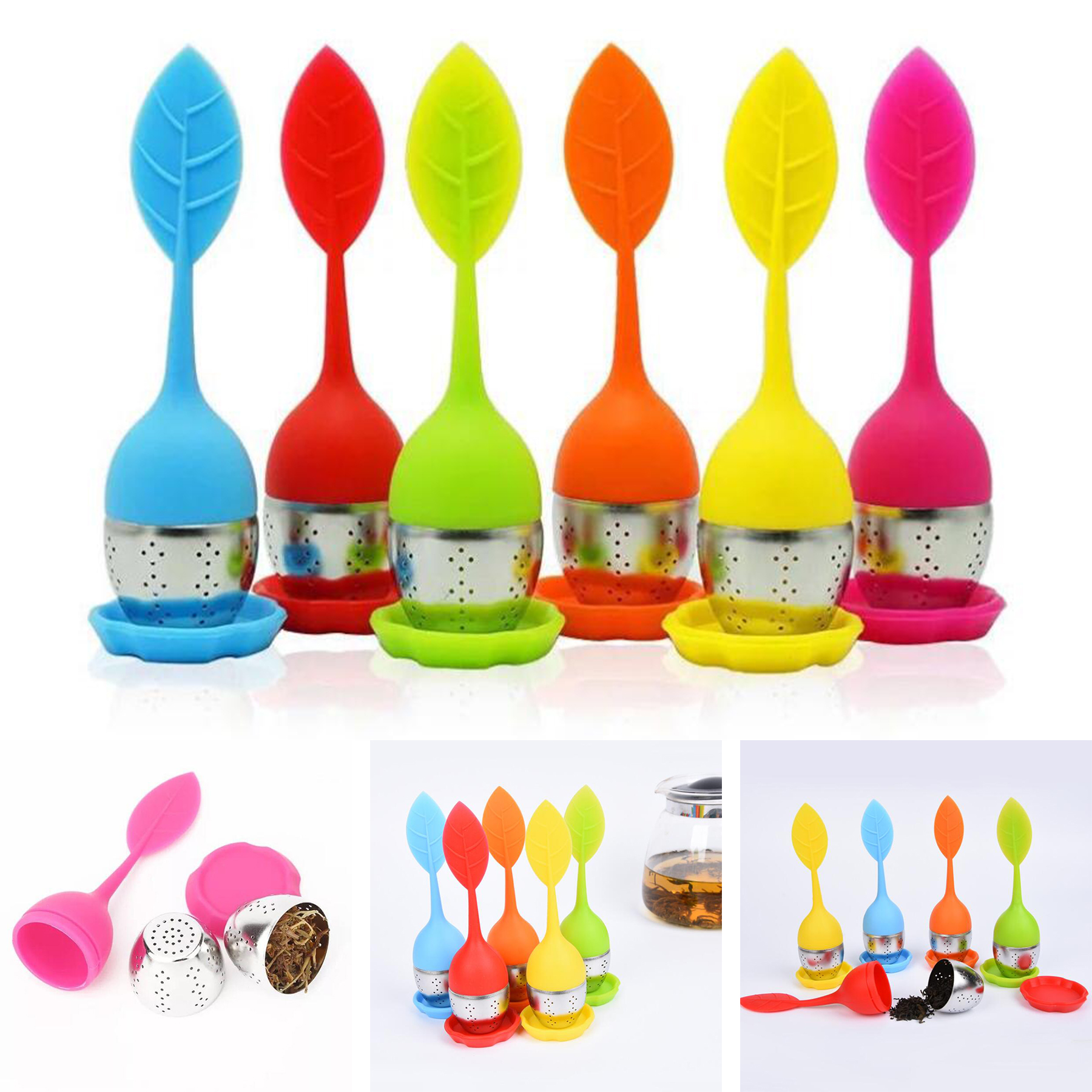 Leaf Shaped Silicone Tea Infuser 2
