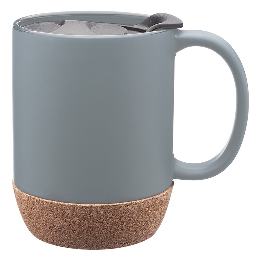 Ceramic Mug with Cork Bottom, 13 oz. 11