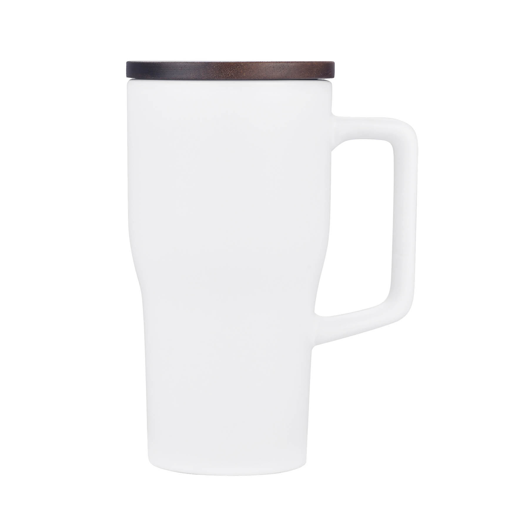 18oz. Ceramic Mug with Wooden Lid 7